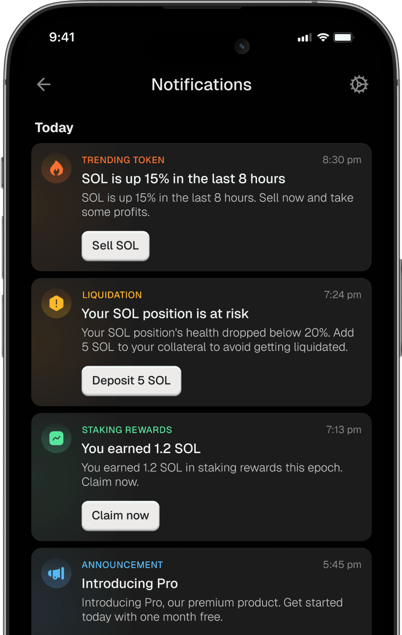 Mobile in-app feed